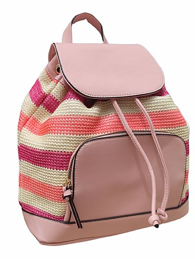 ΣΑΚΙΔΙΟ ΠΛΑΤΗΣ ΨΑΘΑ ΜΕ ΔΕΡΜΑΤΙΝΗ ΡΟΖ