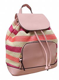 ΣΑΚΙΔΙΟ ΠΛΑΤΗΣ ΨΑΘΑ ΜΕ ΔΕΡΜΑΤΙΝΗ ΡΟΖ