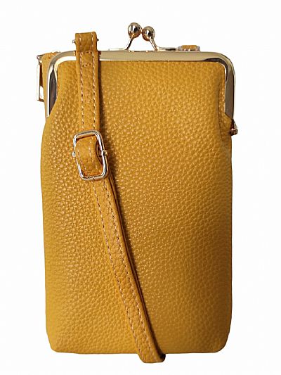 ΓΥΝΑΙΚΕΙΟ ΤΣΑΝΤΑΚΙ  ΜΕ ΘΗΚΗ ΓΙΑ ΤΟ ΚΙΝΗΤΟ ΚΙΤΡΙΝΟ ΧΡΩΜΑ ΜΕ ΚΛΙΠ