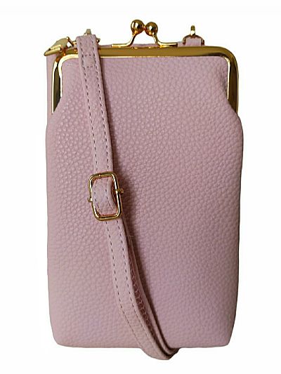 ΓΥΝΑΙΚΕΙΟ ΤΣΑΝΤΑΚΙ  ΜΕ ΘΗΚΗ ΓΙΑ ΤΟ ΚΙΝΗΤΟ ΡΟΖ ΧΡΩΜΑ ΜΕ ΚΛΙΠ