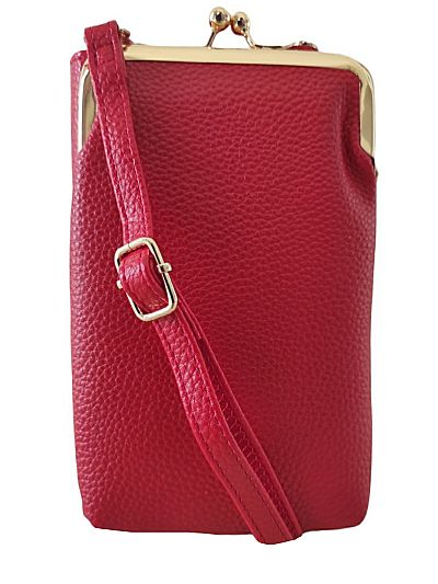 ΓΥΝΑΙΚΕΙΟ ΤΣΑΝΤΑΚΙ  ΜΕ ΘΗΚΗ ΓΙΑ ΤΟ ΚΙΝΗΤΟ ΚΟΚΚΙΝΟ ΧΡΩΜΑ ΜΕ ΚΛΙΠ