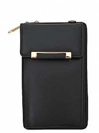 ΓΥΝΑΙΚΕΙΟ ΤΣΑΝΤΑΚΙ ΧΙΑΣΤΙ ΜΕ ΘΗΚΗ ΓΙΑ ΚΙΝΗΤΟ ΜΑΥΡΟ ΜΕ ΜΕΤΑΛΛΟ