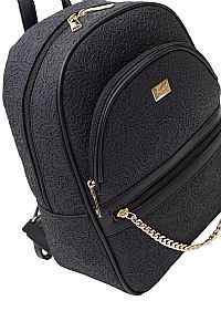 ΓΥΝΑΙΚΕΙΟ ΣΑΚΙΔΙΟ ΠΛΑΤΗΣ ΜΑΥΡΟ ΜΕ ΥΦΗ ΔΑΝΤΕΛΑΣ