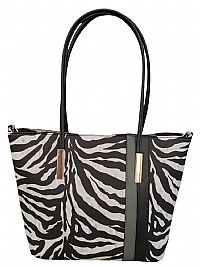 ΓΥΝΑΙΚΕΙΑ ΤΣΑΝΤΑ ΩΜΟΥ ANIMAL PRINT ZEBRA