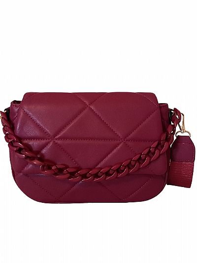 ΓΥΝΑΙΚΕΙΟ ΤΣΑΝΤΑΚΙ ΧΙΑΣΤΙ ΑΝΑΓΛΥΦΟ ΜΠΟΡΝΤΩ ΜΕ ΚΟΚΑΛΙΝΗ ΑΛΥΣΙΔΑ