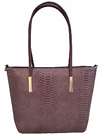 ΓΥΝΑΙΚΕΙΑ ΤΣΑΝΤΑ ΩΜΟΥ ΚΑΦΕ ΣΚΟΥΡΟ CROCO