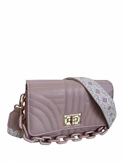 ΤΣΑΝΤΑΚΙ ΧΙΑΣΤΙ ΑΝΑΓΛΥΦΟ ΡΟΖ ΜΕ ΚΟΚΑΛΙΝΗ ΑΛΥΣΙΔΑ