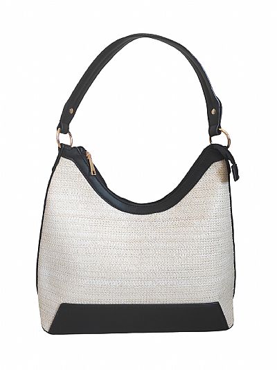 ΤΣΑΝΤΑ ΩΜΟΥ ΨΑΘΑ ΜΕ ΜΑΥΡΗ ΔΕΡΜΑΤΙΝΗ 