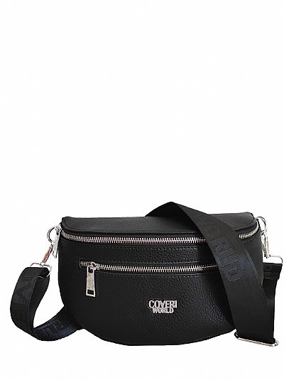 ΤΣΑΝΤΑ ΜΕΣΗΣ ΜΑΥΡΟ ΧΡΩΜΑ COVERY WORLD