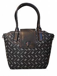 ΓΥΝΑΙΚΕΙΑ ΤΣΑΝΤΑ ΩΜΟΥ ΧΕΙΡΟΣ ΜΑΥΡΗ ΜΕ ΑΣΠΡΑ ΣΧΕΔΙΑ