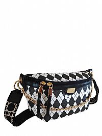 ΓΥΝΑΙΚΕΙΟ ΤΣΑΝΤΑΚΙ ΜΕΣΗΣ ΑΣΠΡΟΜΑΥΡΟ ΜΕ ΑΛΥΣΙΔΑ ΚΑΙ ΙΜΑΝΤΑ