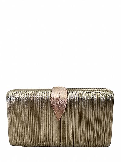 ΒΡΑΔΙΝΟ ΤΣΑΝΤΑΚΙ ΦΑΚΕΛΟΣ CLUTS ΧΡΥΣΟ ΜΕ ΦΥΛΟ