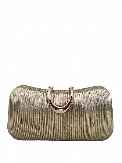 ΒΡΑΔΙΝΟ ΤΣΑΝΤΑΚΙ ΦΑΚΕΛΟΣ CLUTS ΧΡΥΣΟ ΜΕ ΜΕΤΑΛΛΟ