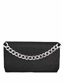 ΒΡΑΔΙΝΟ ΤΣΑΝΤΑΚΙ ΦΑΚΕΛΟΣ CLUTS ΜΑΥΡΟ ΜΕ ΑΛΥΣΙΔΑ