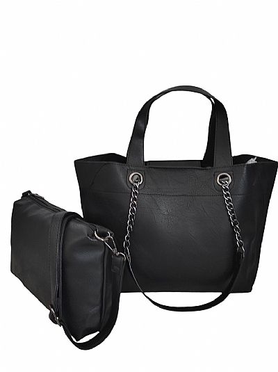 ΓΥΝΑΙΚΕΙΑ ΤΣΑΝΤΑ ΩΜΟΥ ΧΕΙΡΟΣ ΜΑΥΡΗ ΣΕΤ ΜΕ ΝΕΣΕΣΕΡ