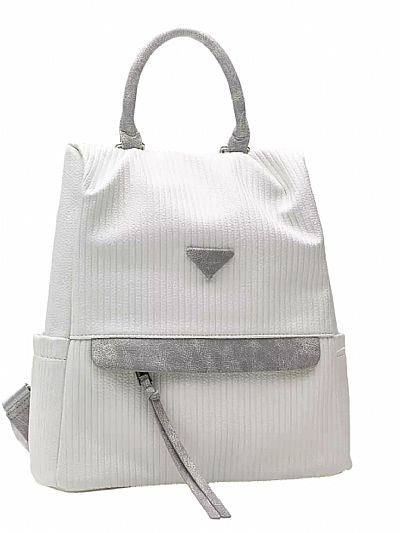 ΓΥΝΑΙΚΕΙΟ ΣΑΚΙΔΙΟ ΠΛΑΤΗΣ FRAGOLA ΛΕΥΚΟ ΜΕ ΓΚΡΙ