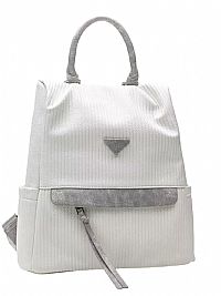 ΓΥΝΑΙΚΕΙΟ ΣΑΚΙΔΙΟ ΠΛΑΤΗΣ FRAGOLA ΛΕΥΚΟ ΜΕ ΓΚΡΙ