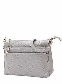 ΓΥΝΑΙΚΕΙΟ ΤΣΑΝΤΑΚΙ ΧΙΑΣΤΙ ΓΚΡΙ ΜΕ ΓΡΑΜΜΑΤΑ ΑΝΑΓΛΥΦΑ FRAGOLA