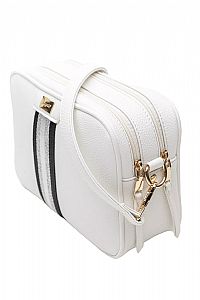 ΓΥΝΑΙΚΕΑ ΤΣΑΝΤΑ ΧΙΑΣΤΙ ΛΕΥΚΗ ΜΕ ΑΣΠΡΟΜΑΥΡΗ ΚΟΡΔΕΛΑ FRAGOLA