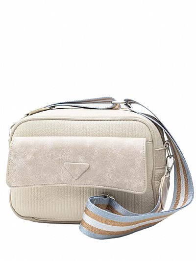 ΓΥΝΑΙΚΕΙΑ ΤΣΑΝΤΑ ΧΙΑΣΤΙ ΜΕ ΤΡΙΧΡΩΜΟ ΙΜΑΝΤΑ FRAGOLA IVORY