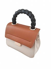 ΔΙΧΡΩΜΗ ΤΣΑΝΤΑ ΧΙΑΣΤΙ ΚΑΦΕ ΜΠΕΖ