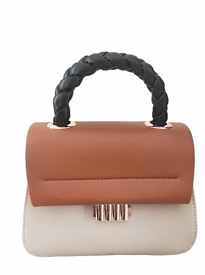 ΔΙΧΡΩΜΗ ΤΣΑΝΤΑ ΧΙΑΣΤΙ ΚΑΦΕ ΜΠΕΖ