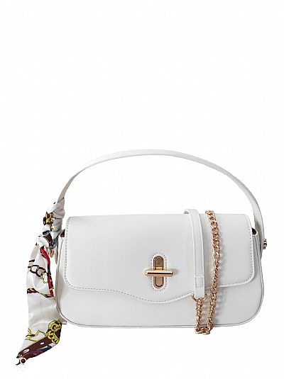 ΓΥΝΑΙΚΕΙΑ ΤΣΑΝΤΑ ΧΙΑΣΤΙ ΛΕΥΚΗ ΜΕ ΦΟΥΛΑΡΙ