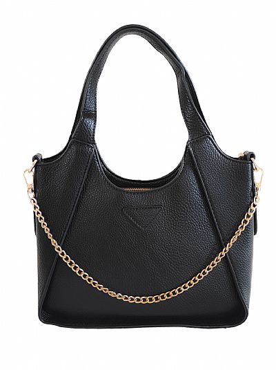 ΓΥΝΑΙΚΕΙΑ ΤΣΑΝΤΑ ΩΜΟΥ ΜΑΥΡΗ ΜΕ ΧΡΥΣΗ ΑΛΥΣΙΔΑ