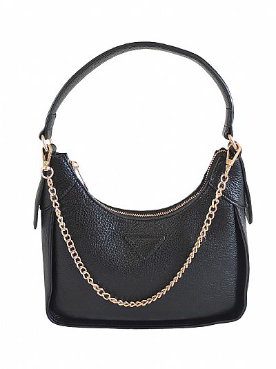 ΓΥΝΑΙΚΕΙΑ ΤΣΑΝΤΑ ΩΜΟΥ ΜΑΥΡΗ ΜΕ ΧΡΥΣΗ ΑΛΥΣΙΔΑ