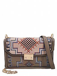 ΓΥΝΑΙΚΕΙΑ ΤΣΑΝΤΑ ΧΙΑΣΤΙ TAUPE ΜΕ ΣΧΕΔΙΑ ΚΑΙ ΑΛΥΣΙΔΑ