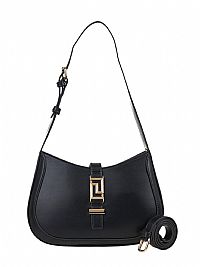 ΓΥΝΑΙΚΕΙΑ ΤΣΑΝΤΑ ΩΜΟΥ ΜΑΥΡΗ ΜΕ ΜΕΤΑΛΛΟ VERDE