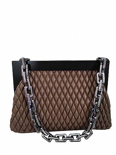 ΓΥΝΑΙΚΕΙΑ ΤΣΑΝΤΑ ΜΕ ΞΥΛΟΚΑΙ ΔΕΡΜΑΤΙΝΗ ΑΝΑΓΛΥΦΗ ΚΑΦΕ