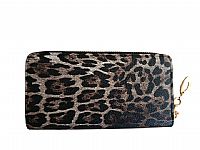ΓΥΝΑΙΚΕΙΟ ΠΟΡΤΟΦΟΛΙ ANIMAL PRINT ΣΚΟΥΡΟ ΚΑΦΕ