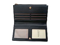 ΓΥΝΑΙΚΕΙΟ ΠΟΡΤΟΦΟΛΙ ΔΙΧΡΩΜΟ ΜΑΥΡΟ ΜΠΕΖ