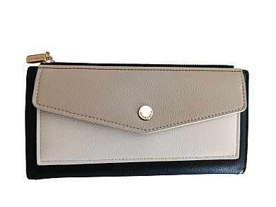 ΓΥΝΑΙΚΕΙΟ ΠΟΡΤΟΦΟΛΙ ΔΙΧΡΩΜΟ ΜΑΥΡΟ ΜΠΕΖ