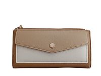 ΓΥΝΑΙΚΕΙΟ ΠΟΡΤΟΦΟΛΙ ΔΙΧΡΩΜΟ ΚΑΦΕ ΜΠΕΖ