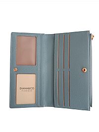 ΓΥΝΑΙΚΕΙΟ ΠΟΡΤΟΦΟΛΙ ΔΙΧΡΩΜΟ ΓΑΛΑΖΙΟ ΜΠΕΖ