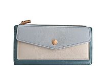 ΓΥΝΑΙΚΕΙΟ ΠΟΡΤΟΦΟΛΙ ΔΙΧΡΩΜΟ ΓΑΛΑΖΙΟ ΜΠΕΖ