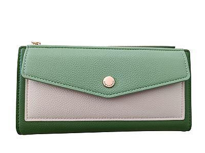 ΓΥΝΑΙΚΕΙΟ ΠΟΡΤΟΦΟΛΙ ΔΙΧΡΩΜΟ ΠΡΑΣΙΝΟ ΜΠΕΖ