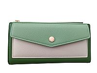 ΓΥΝΑΙΚΕΙΟ ΠΟΡΤΟΦΟΛΙ ΔΙΧΡΩΜΟ ΠΡΑΣΙΝΟ ΜΠΕΖ