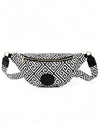 ΓΥΝΑΙΚΕΙΑ ΖΑΚΙΑΡ ΤΣΑΝΤΑ ΜΕΣΗΣ VETA ΜΕ ΜΑΙΑΝΔΡΟ ΑΣΠΡΟΜΑΥΡΗ