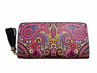 ΓΥΝΑΙΚΕΙΟ ΠΟΡΤΟΦΟΛΙ ΦΟΥΞΙΑ ΧΡΩΜΑ ΜΕ ΣΧΕΔΙΑ