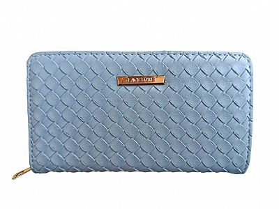 ΓΥΝΑΙΚΕΙΟ ΠΟΡΤΟΦΟΛΙ ΠΛΕΞΗ ΓΑΛΑΖΙΟ ΧΡΩΜΑ