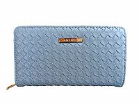 ΓΥΝΑΙΚΕΙΟ ΠΟΡΤΟΦΟΛΙ ΠΛΕΞΗ ΓΑΛΑΖΙΟ ΧΡΩΜΑ