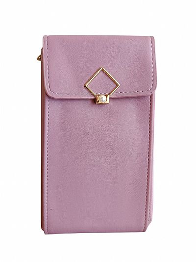 ΓΥΝΑΙΚΕΙΟ ΠΟΡΤΟΦΟΛΙ-ΤΣΑΝΤΑΚΙ  ΜΕ ΘΗΚΗ ΓΙΑ ΚΙΝΗΤΟ ΡΟΖ ΣΚΟΥΡΟ