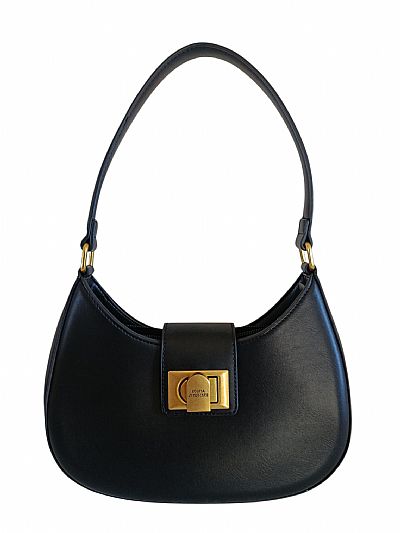 ΓΥΝΑΙΚΕΙΑ ΤΣΑΝΤΑ ΩΜΟΥ ΜΑΥΡΗ ΜΕ VINTAGE GOLD ΛΕΠΤΟΜΕΡΕΙΕΣ