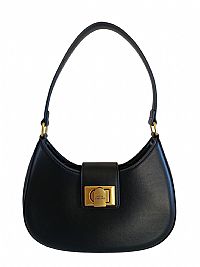 ΓΥΝΑΙΚΕΙΑ ΤΣΑΝΤΑ ΩΜΟΥ ΜΑΥΡΗ ΜΕ VINTAGE GOLD ΛΕΠΤΟΜΕΡΕΙΕΣ