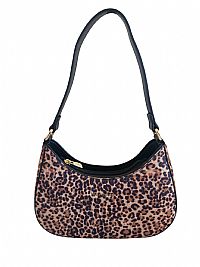 ΓΥΝΑΙΚΕΙΑ ΤΣΑΝΤΑ ΩΜΟΥ ΜΙΚΡΗ ANIMAL PRINT ΚΑΦΕ