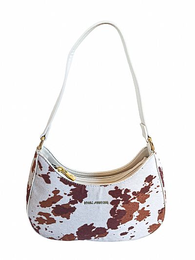 ΓΥΝΑΙΚΕΙΑ ΤΣΑΝΤΑ ΩΜΟΥ ΜΙΚΡΗ ANIMAL PRINT ΛΕΥΚΗ