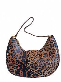 ΓΥΝΑΙΚΕΙΑ ΤΣΑΝΤΑ ΩΜΟΥ ΜΙΚΡΗ ANIMAL PRINT ΚΑΦΕ